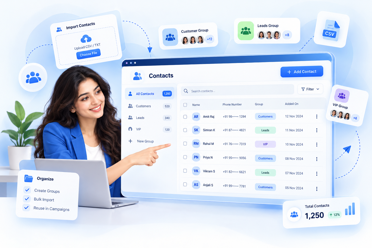 Notyfy Contact Management
